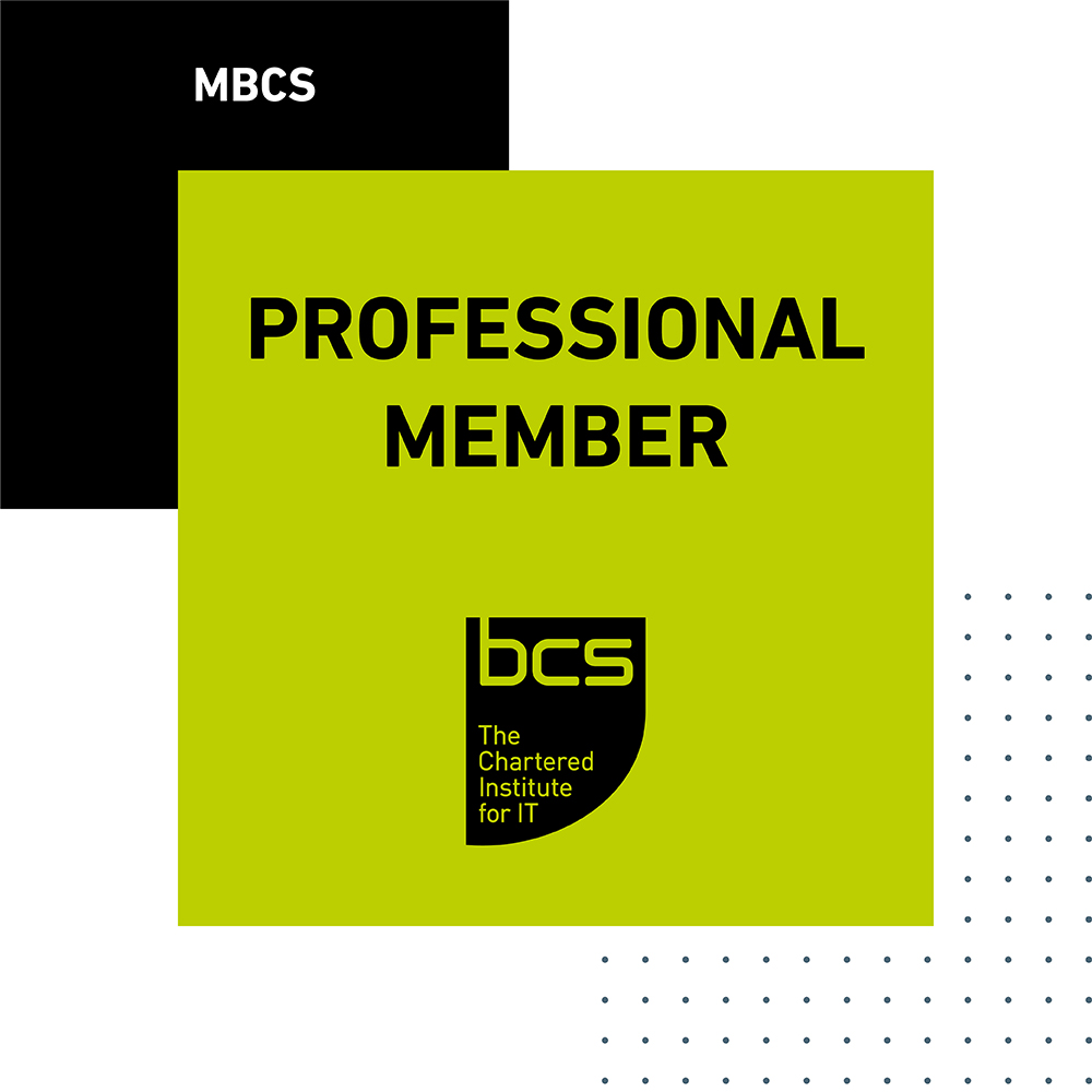MBCS - Professional Member - BCS, The Chartered Institute for IT
